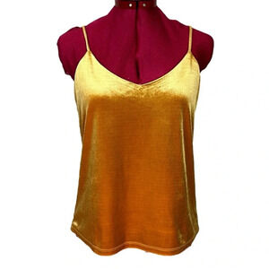 Banana  Republic stretch velvet cami V-neck front/back adjustable straps lined